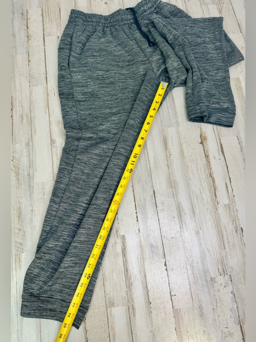 Nike Men's Gray Sweatpants Size Large Elastic Waist Activewear - Picture 6 of 9